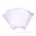 Film PVC plastik bening untuk dicetak